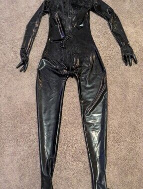Black Latex Catsuit